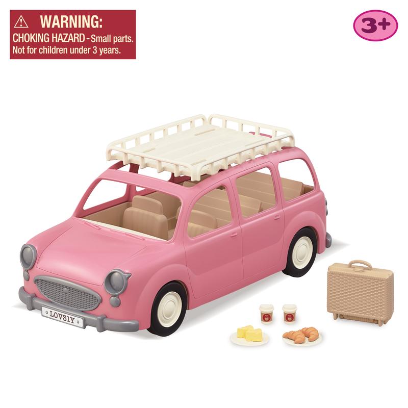 Calico Critters Family Picnic Van, Toy Vehicle for Dolls with Picnic Accessories