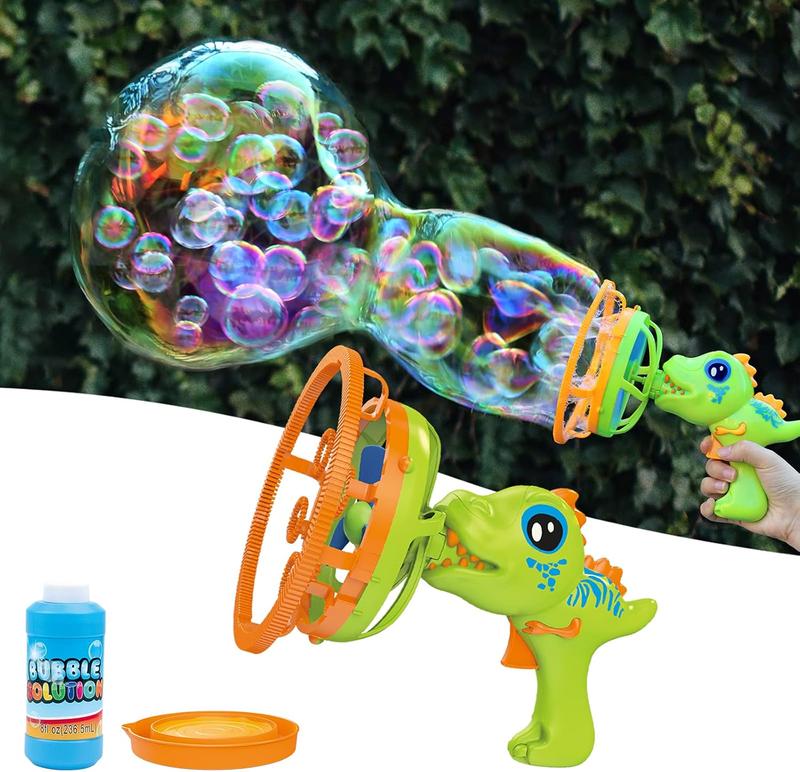 Bubble Machine, Dinosaur Bubble Machines for Children, Toy with Bubble Solution, Boys Girls Games Garden Outdoor Easter Gifts Toy Bubble Machine 3 4 5 6 7 8 Years