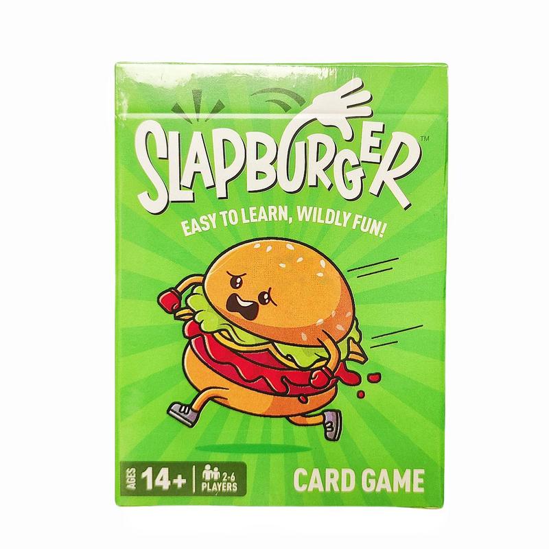 Slap Burger Game, 1 Box Funny Slap Burger Game Card, Creative Party Gift, Holiday Accessory, Birthday Party Supplies, Party Accessory