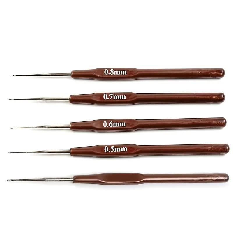 4pcs set Plastic Crochet Hook, Multifunctional Thin Crochet Hook, Household DIY Sewing Tool