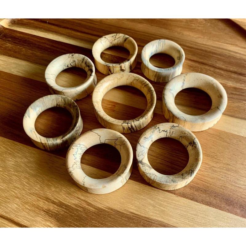 PAIR of Stunning Organic Tamarind Wood Tunnel Plugs - Gauges 0g (8mm) up to 2