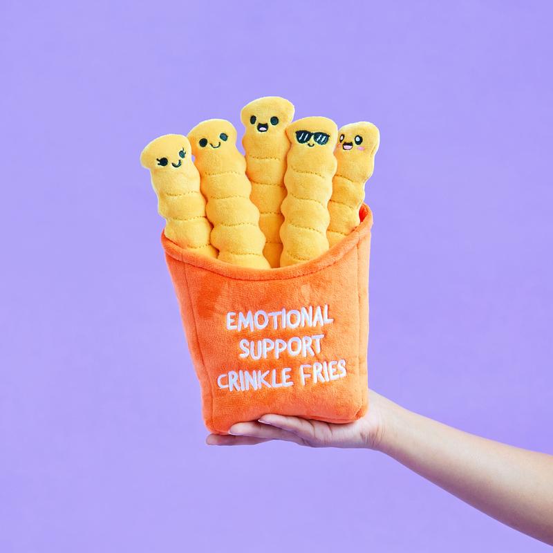 Emotional Support Crinkle Fries   Plush Fries by Emotional Support Plushies