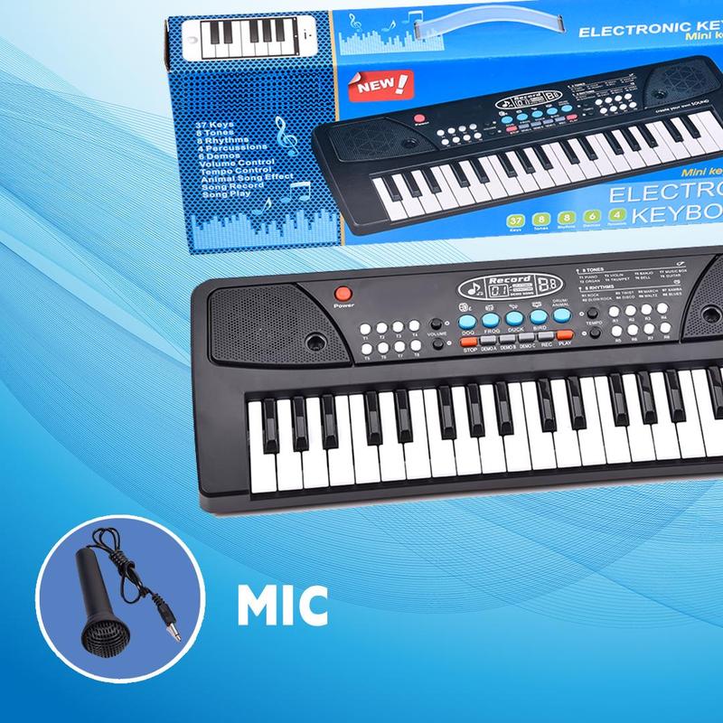 37-key Electric Piano Keyboard, Musical Instrument Gift for Kids, Digital Music Teaching & Learning Toys, Birthday Gift, Musical Instruments & Accessories