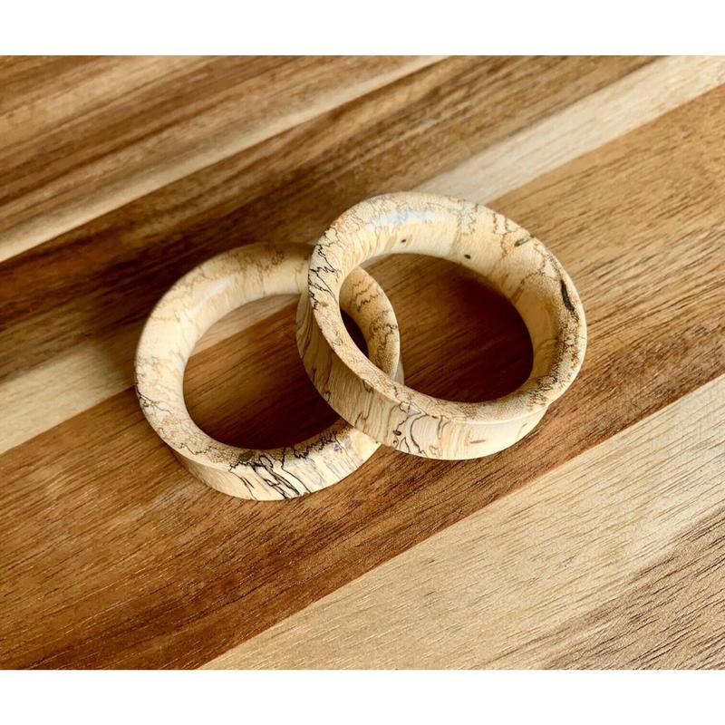 PAIR of Stunning Organic Tamarind Wood Tunnel Plugs - Gauges 0g (8mm) up to 2