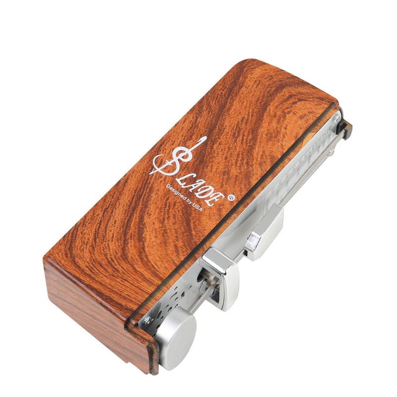 Portable Mini Mechanical Metronome, 1 Count Wooden Metronome, Music Accessories for Guitar, Piano, Violin, Cello, Music Accessories