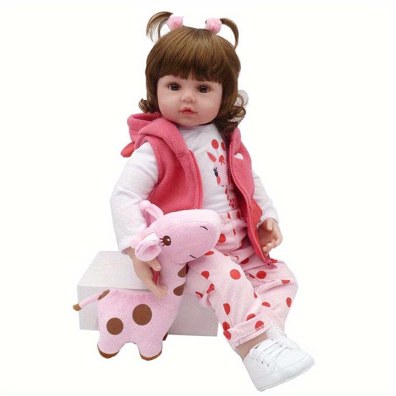 MADOLL 55cm Reborn Baby Doll 19inch Like Real Bebe Princess Toddler Cloth Body Girl Toy with Soft Vinyl Limb Lovely Fashion Birthday Gift