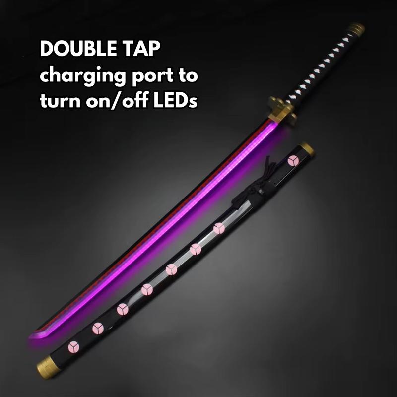 Zoro Katana LED, One Piece Inspired, Model Shusui, Anime-Inspired Prop