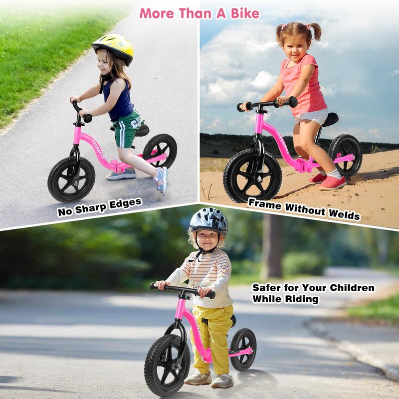 TERRAMUS Kids Balance Bike 2 Year Old, Toddler Bike for 24 Months to 5 Years Old Girls Boys, Early Learning Interactive Push Bicycle with Steady Balancing, Birthday Gift with Adjustable Handlebar Seat balance bike