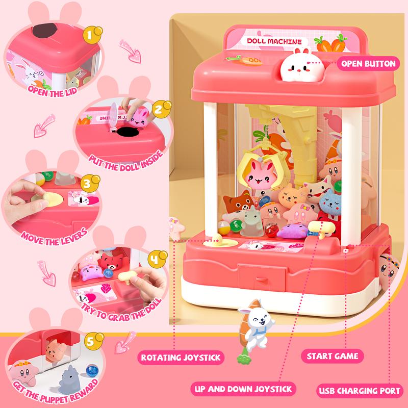 Mini Claw Machine, Claw Machine Mini Vending Machine, Toy Claw Machine, Claw Machine for Adults,Candy Claw Machine Birthday Gifts Mini Vending Machine