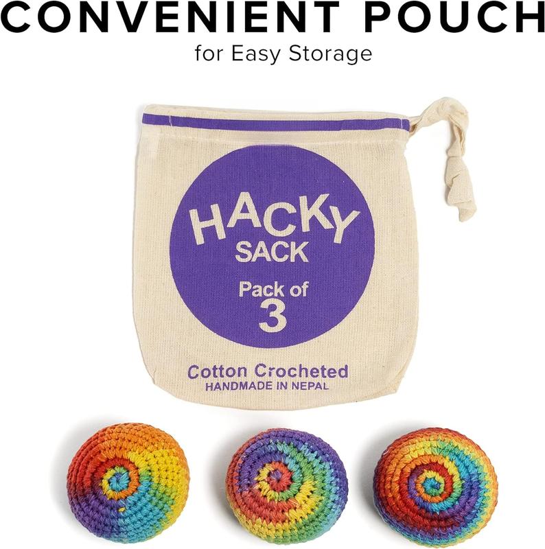 Hacky Sack Hand Crochet - Pack of 3