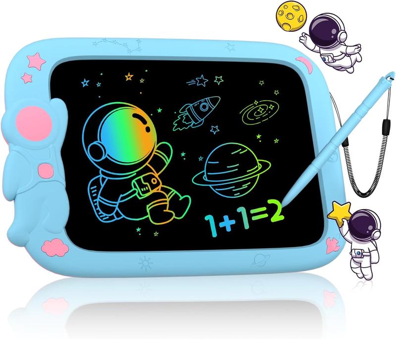 LCD Writing Tablet for Kids 9 Inch Erasable Drawing Tablet Reusable Colorful Drawing Pad for Kids Educational and Learning Toddler Toys for Boys Girls