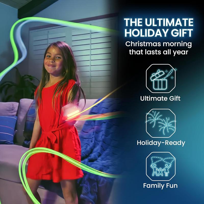 Hot Sale !!!! [best seller] Black Friday deal -Loop Lasso Nano - The Original Glow-in-The-Dark String Shooter Toy- Built-in UV Blacklight- Safe Interactive STEM Learning Toy- Viral Stocking Stuffer Gadget- Christmas gift . ideal birthday