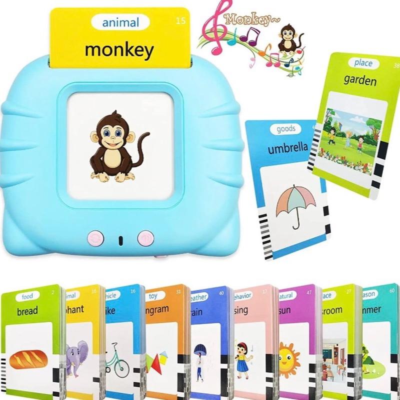 [2025 New] Bilingual Talking Flash Cards Toy for Kids with 224 Sight Words - English Educational Language Learning Toy