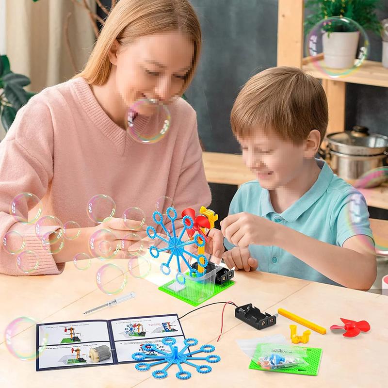 STEM Robotics Kit, 6 Set Electronic Science Experiments Projects for Kids, Learn by Playing, Boys Toys Ages 7 8 9 10 11 12 Years, DIY Engineering Robotic Building Kits for Boys