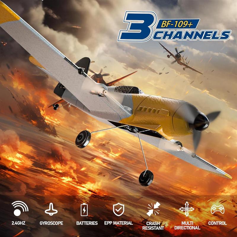 Remote Control Airplane Toy, 1 Box 3-channel Fixed Wing Aircraft Toy, Outdoor Toy for Adults & Teens, Perfect Birthday & Festival Gift