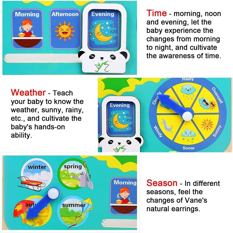 Wooden Frog Design Clock Toy, 1 Set Cute Clock Design Learning Toy, Time Learning Tools, Interesting Gifts for Learners