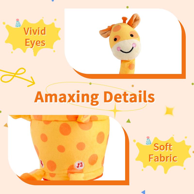 Emoin Animal Toy, Talking  Singing Toys, Repeats & Recording What You Say Toys, Dancing Mimicking Toy interactive toy