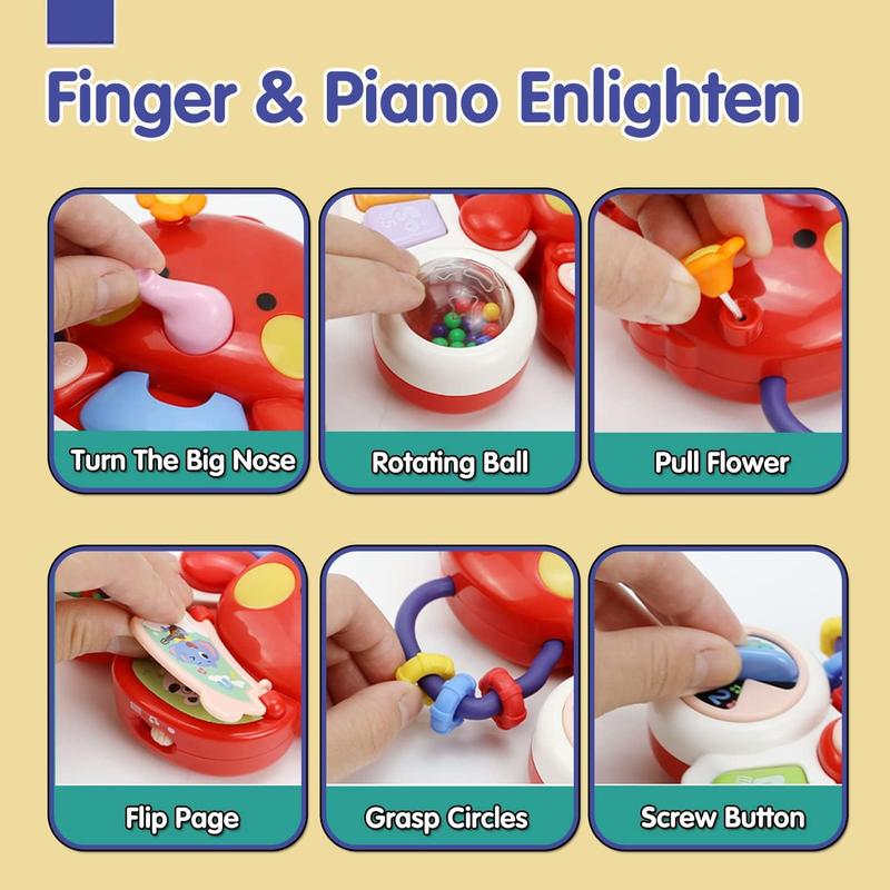 Piano Musical Toys for Kids, Musical Educational Toys with Lights, Early Learning Montessori Toy for Boys Girls, Learning Toys for Children