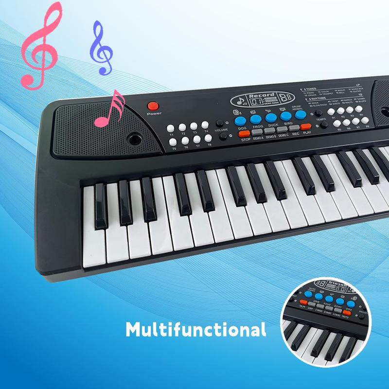 37-key Electric Piano Keyboard, Musical Instrument Gift for Kids, Digital Music Teaching & Learning Toys, Birthday Gift, Musical Instruments & Accessories