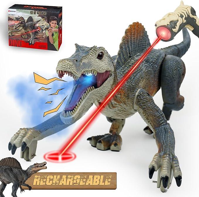 BEZGAR Remote Control Dinosaur,Spinosaurus Animal Toys，Best Gift for Boys, Best Dream for Jurassic Fan's，Birthday present for age 4+ dinosaur  animal