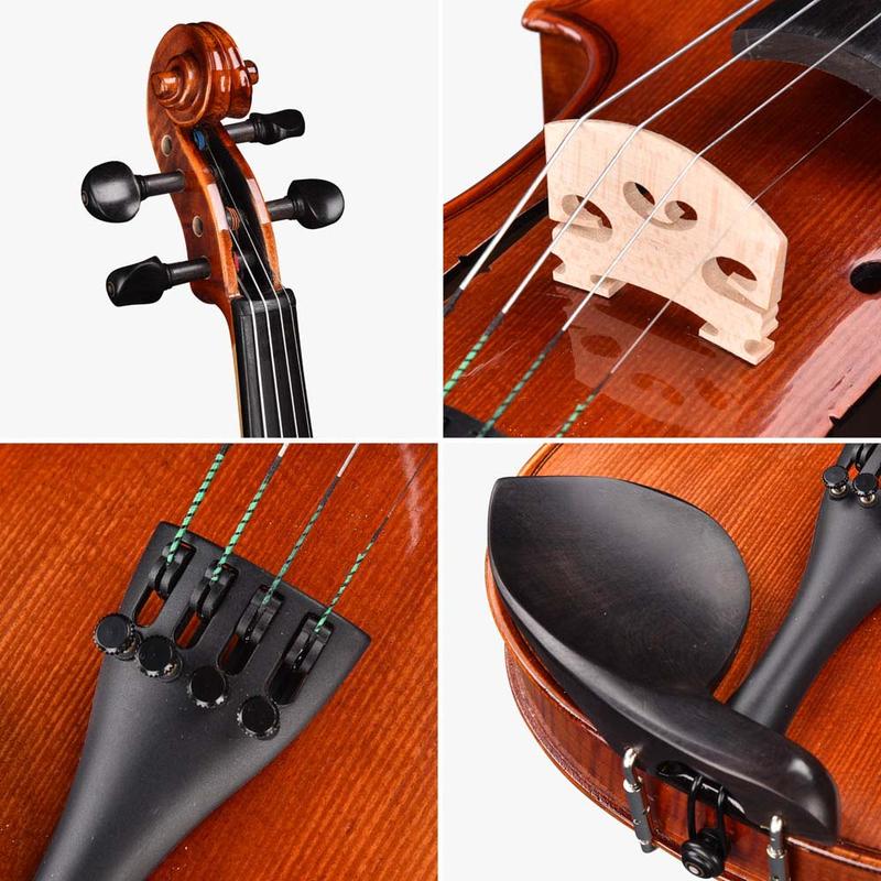 Yescom BV250 4 4 Advanced Full Size Violin w  Bow Case Outfit Set