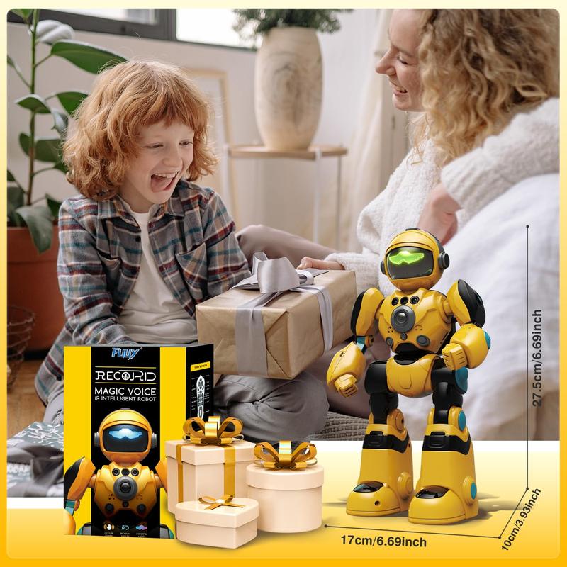 (Remote control toy 4-piece color set, robot + toy dog) Robot Dog Toys for Girls Toys Interactive Robot Toy FollowMe Robot for Kids 3-7 Intelligent Remote Control Dog with Sing Dance AI Robotics for Kids Age 3 4 5 6 7 Chrismas Birthday Gifts Girls