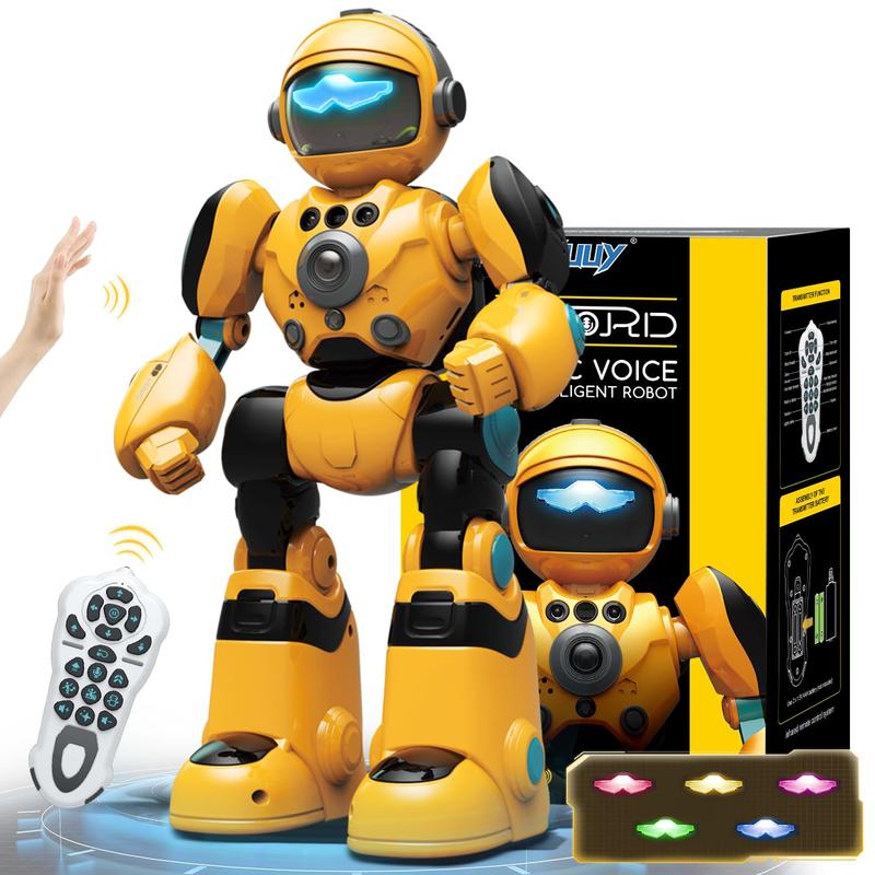 Robot remote control robot toy, voice interactive function, programmable music and dance interactive warrior robot, parent-child interactive educational toy, toddler birthday gift