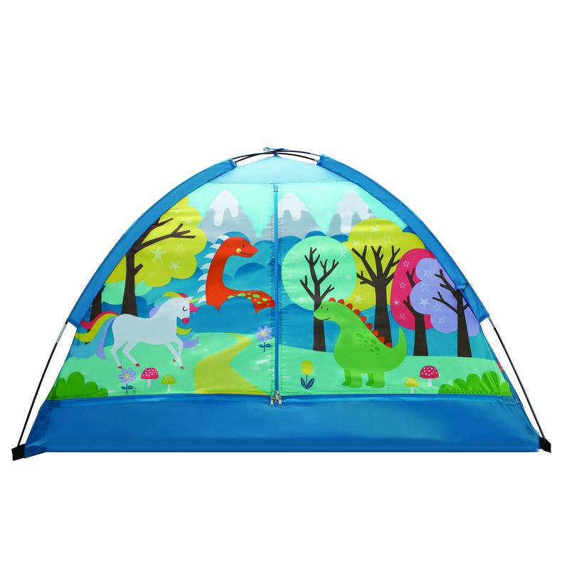 Kids Polyester Indoor Camping Play Tent with Majestic Design Print, 60