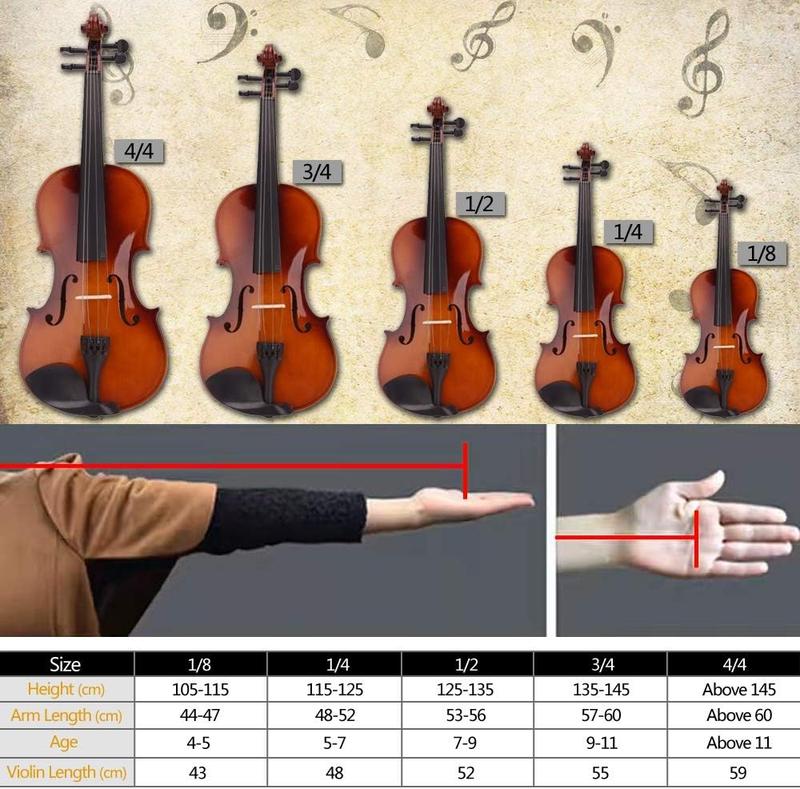 Ktaxon Violin for Beginners Students, Acoustic Violin 4 4, Full Size Violin, Violin Kit with Case, Bow, Rosin(Natural), Child Fiddle, Learners Age 11+