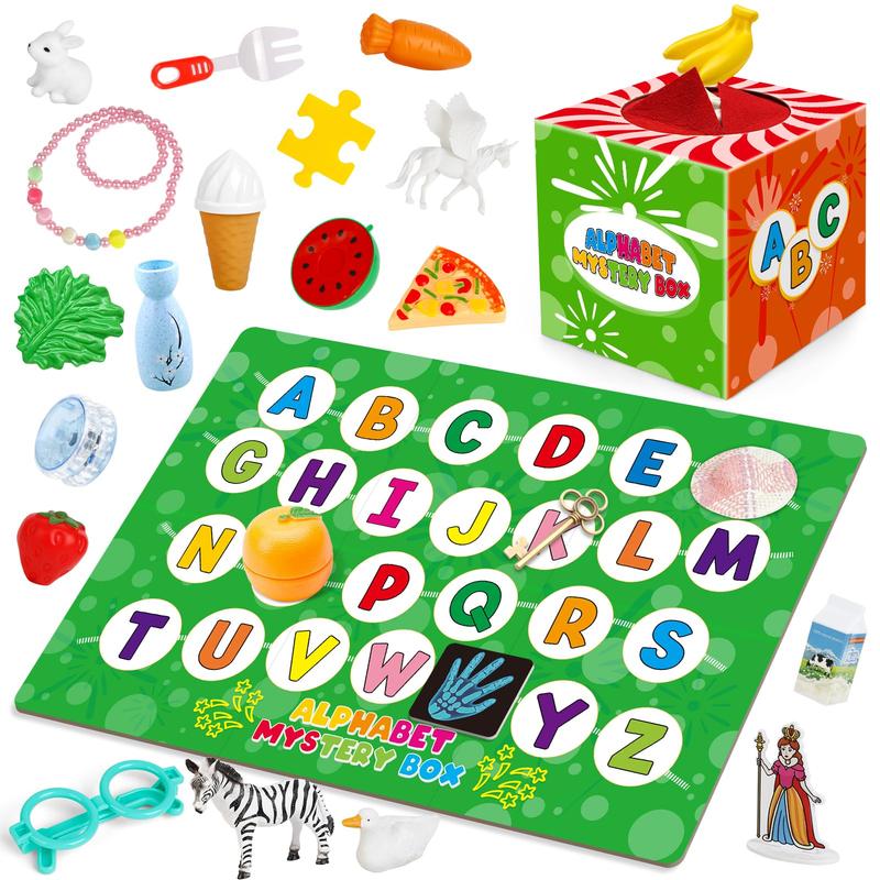 Alphabet Mystery Box,26 PCS Letters Sorting Matching Game,Montessori Educational Toy  Fine Motor Toys