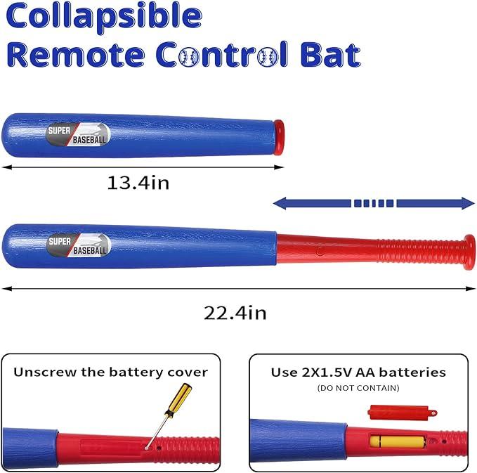 Electric Remote Contron Baseball Set(11 Ball),Improve Hand-eye foot coodination for kids toy gift