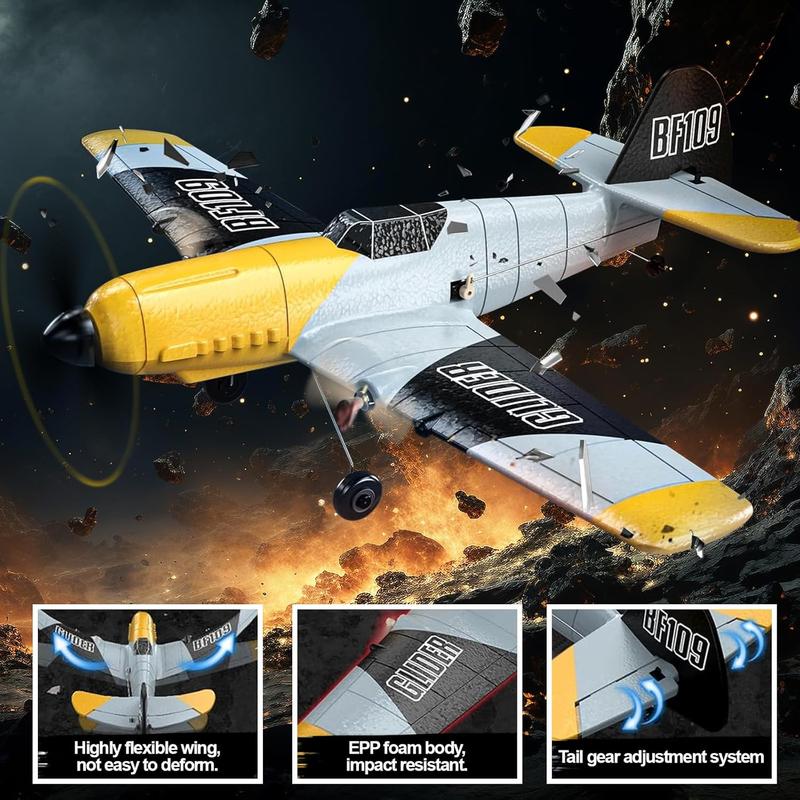 Remote Control Airplane Toy, 1 Box 3-channel Fixed Wing Aircraft Toy, Outdoor Toy for Adults & Teens, Perfect Birthday & Festival Gift