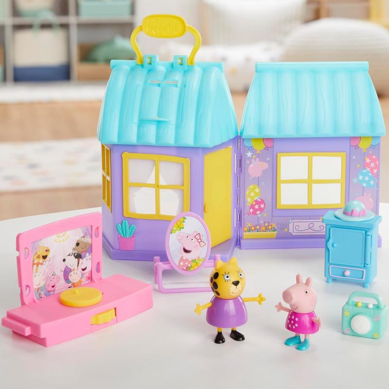 Peppa Pig Peppa’s Dance Party Playset with House, 2 Figures, 6 Accessories, Preschool Toys for Girls and Boys, Kids Gifts, Ages 3+ ( Exclusive)