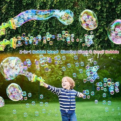 Bubble Machine, Dinosaur Bubble Machines for Children, Toy with Bubble Solution, Boys Girls Games Garden Outdoor Easter Gifts Toy Bubble Machine 3 4 5 6 7 8 Years