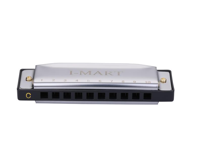 I-MART Blues C Key 10 Hole 20 Tone Diatonic Harmonica for Beginners