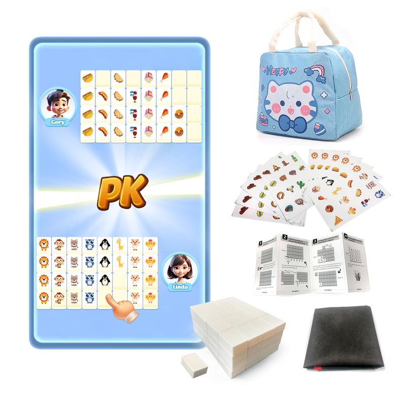 Various Pattern Board Game Limited Edition 12 Animals vs 12 Constellation vs Pet food vs Fruit and Vegetables vs Pet Food and Cowboy Pattern Popular Seaside Escape game Blocks Accessories Family Game