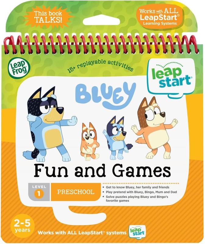 LeapFrog LeapStart Bluey Fun and Games for Kids