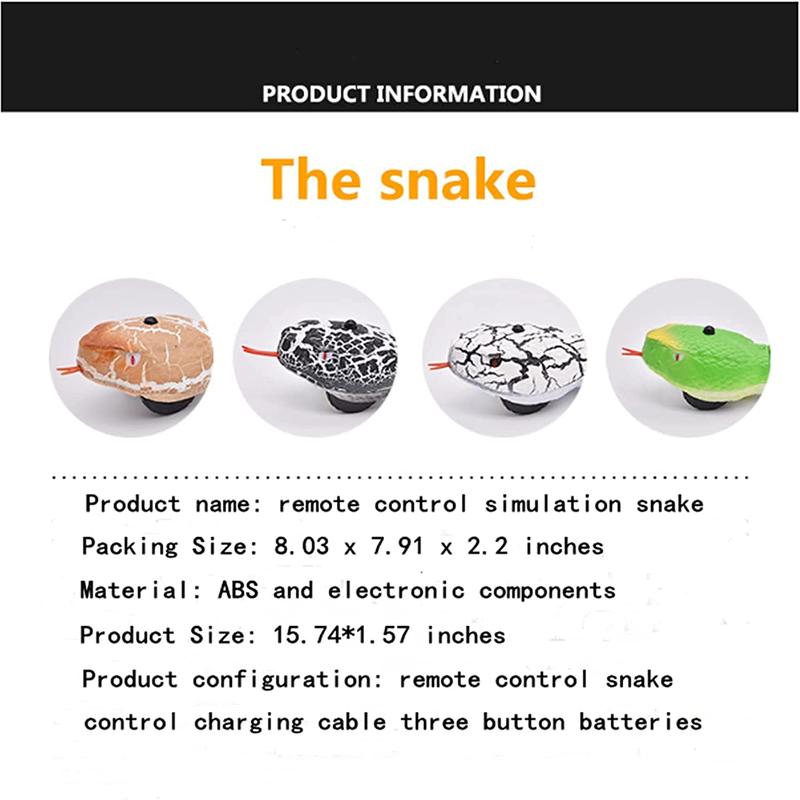 Remote Control Animal Snake Toy RC&Robot Electric Snake Toy Fast Moving of Fake Rattlesnake toys