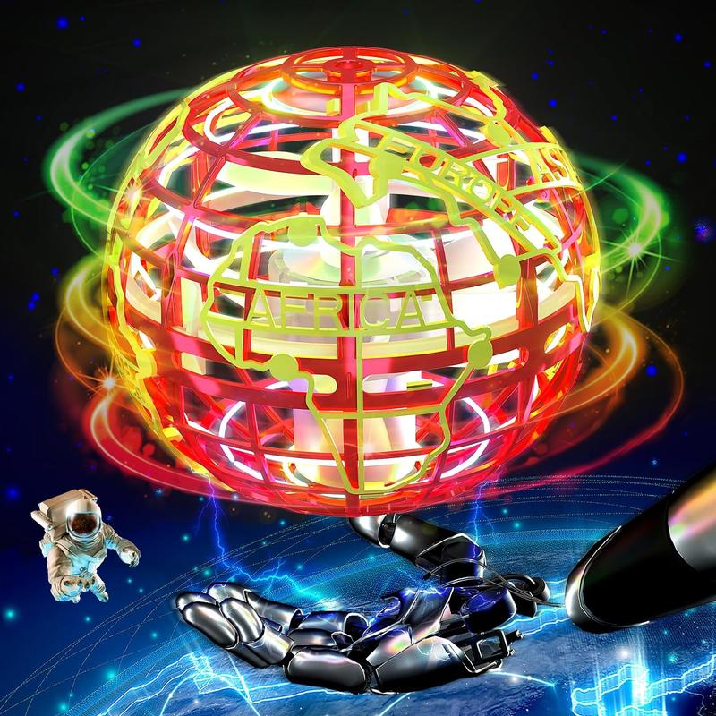 Christmas Gifts-Flying Orb Ball Toy Newest Upgrade Hover Boomerang Ball  360°Rotating Drone Ball Effects Cool Cosmic Globe Toys for Kids Teen Adults