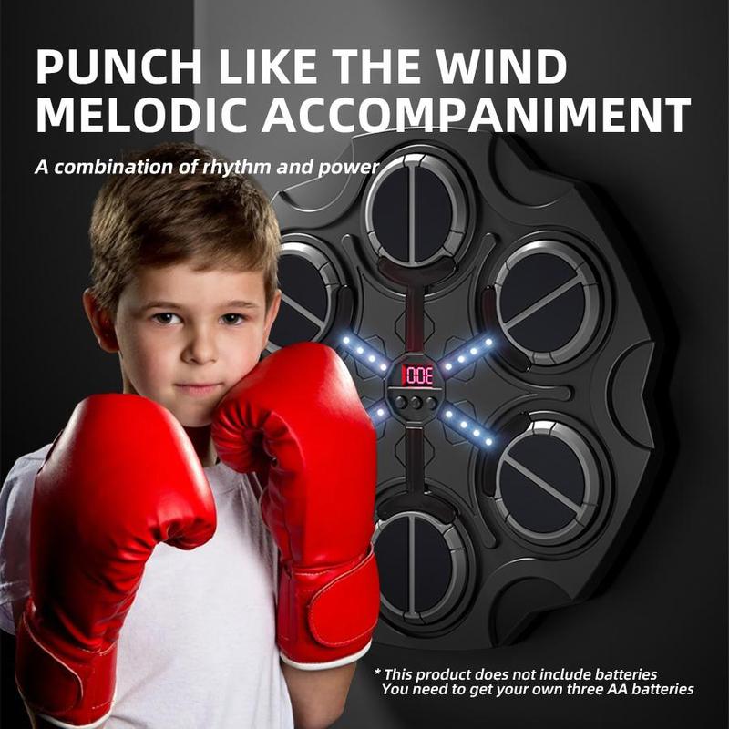 Electronic Music Punching Board, 1 Set Boxing Target with Gloves, Indoor Movement Physical Training, Parent-child Interactive Toy, Gift for Kids