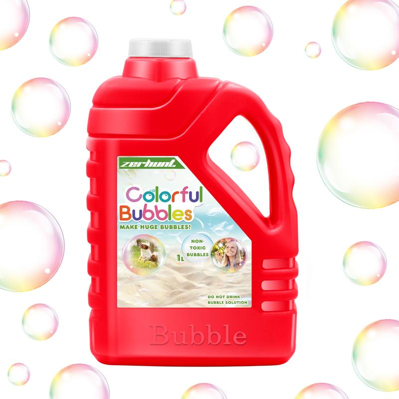 Christmas 2024 Gifts for Kids Zerhunt Bubble Solution Refill 33.8 OZ: Bubble Concentrate Solution for Bubble Machine| Bubble Solution Refill for Giant Bubble Wand, Bubble Gun Blower, Birthday Party Concentrated Bubble