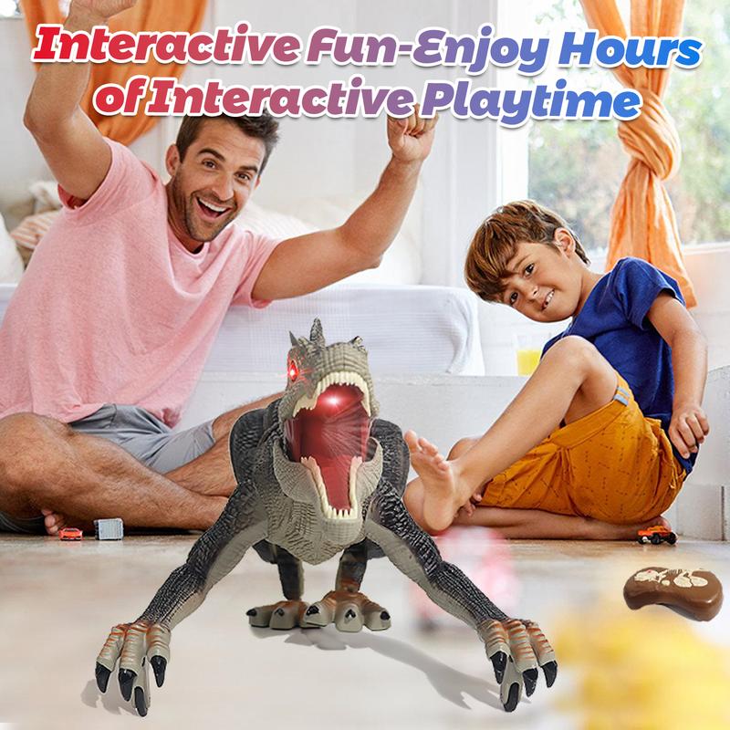 Remote Control Jurassic Dino: Spinosaurus vs T-Rex, Swift Movement & Water Spray, Ideal Boys' Gift