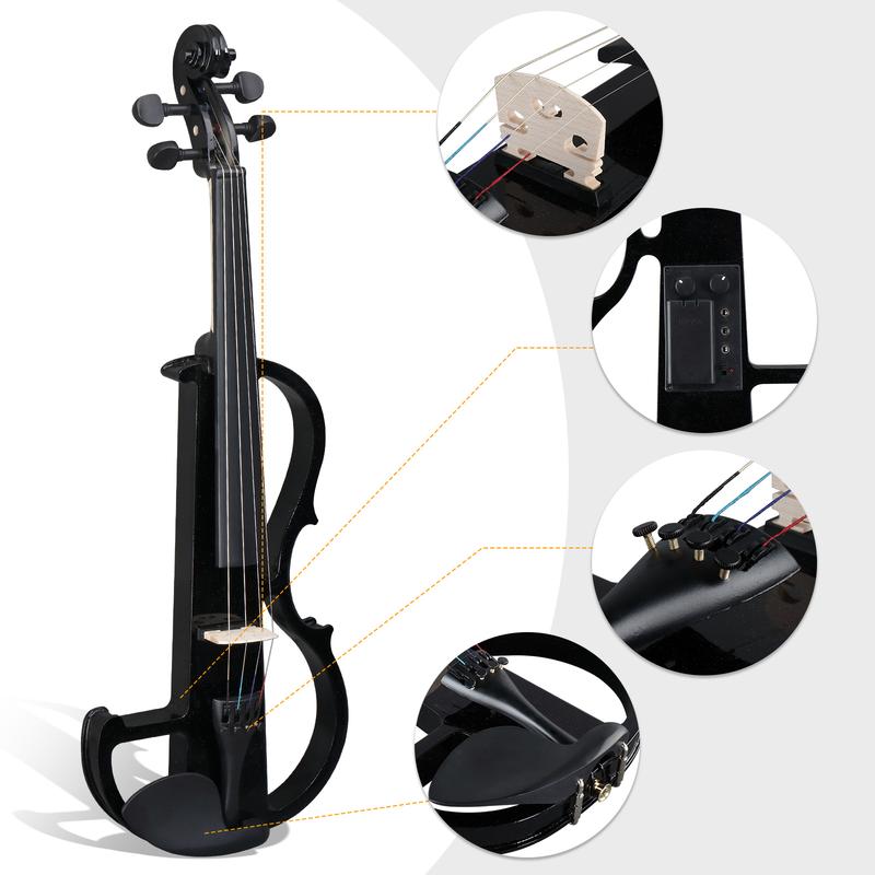 Starter Violins Primary Instrument 4 4 Electric Violin for Students, Beginners, Professionals and Performances Violin Instrument