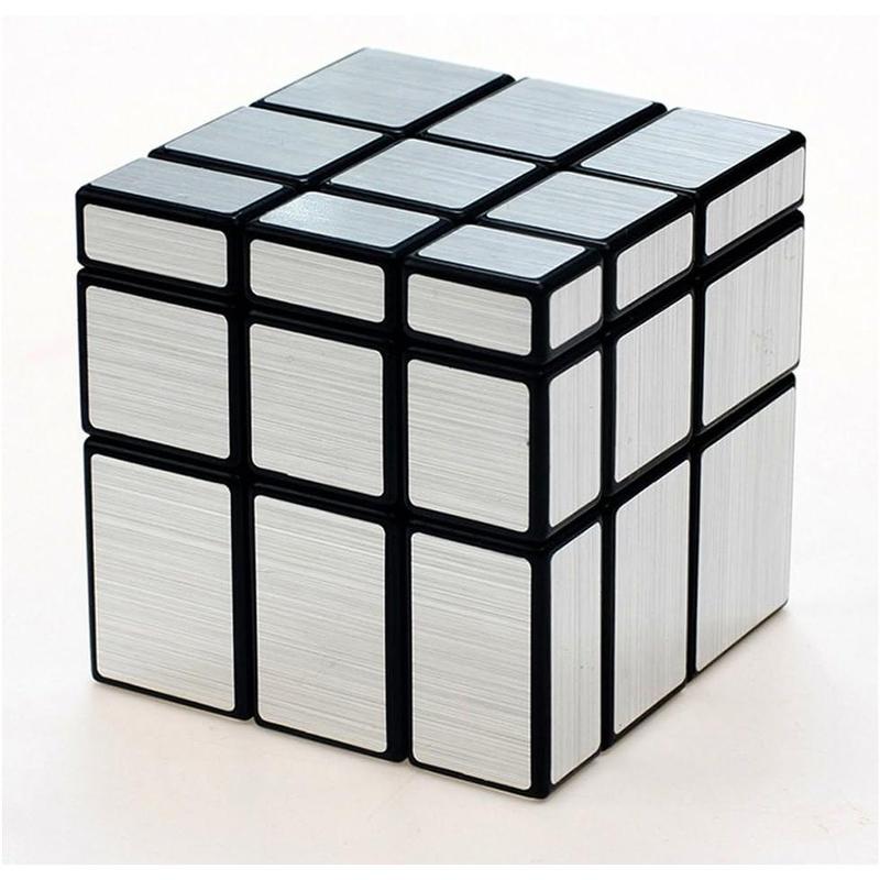 TANCH Mirror Speed Magic Cube 3X3 Puzzle For Children & Adults Kids Silver-