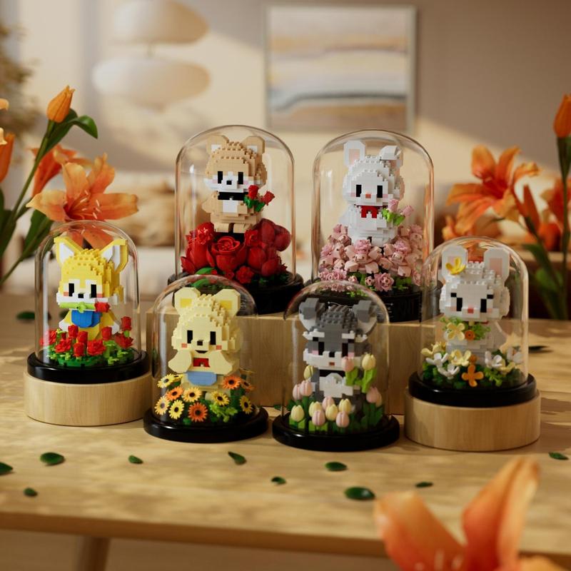 Mini Animal Building Blocks educational toys - Perfect for Indoor Décor & Gifts. 6 Styies to Choose From building bricks