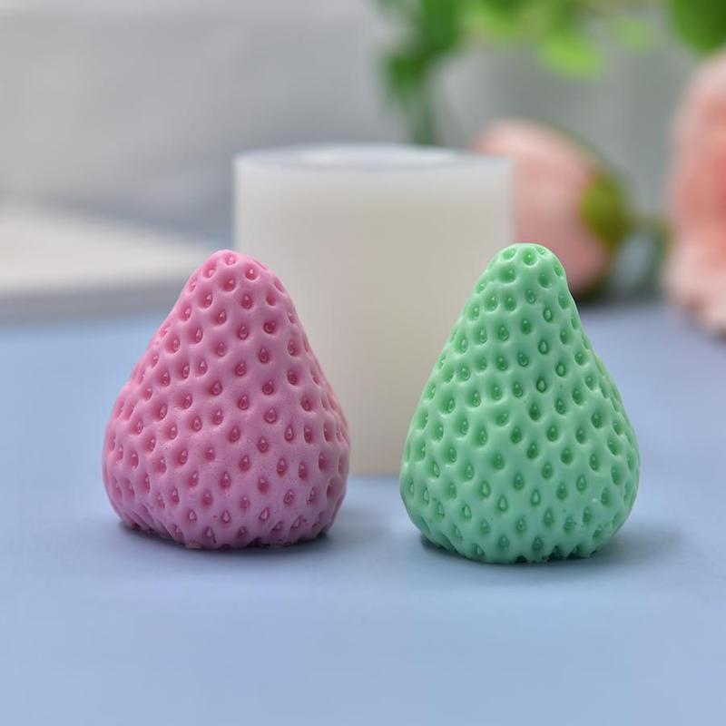 Strawberry Shaped Candle Silicone Mold, DIY Candle Making Mold, Candle Making Tool For Home Decor