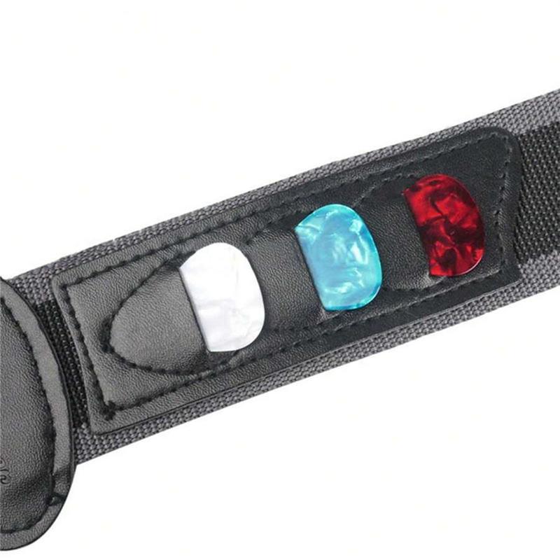 Guitar Strap, Guitar Strap with Pick Storage Pockets, Bass Guitar Strap, Music Accessories for Guitar & Bass, Guitar Accessories (Excluding Guitar Paddles)