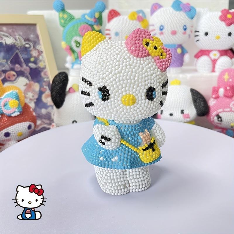 Hello Kitty Diamond Art Painting Kit, DIY Diamond Art Piggy Bank Kit, DIY Decorative Art Craft for Home Decor, Office Decor, Living Room Decor