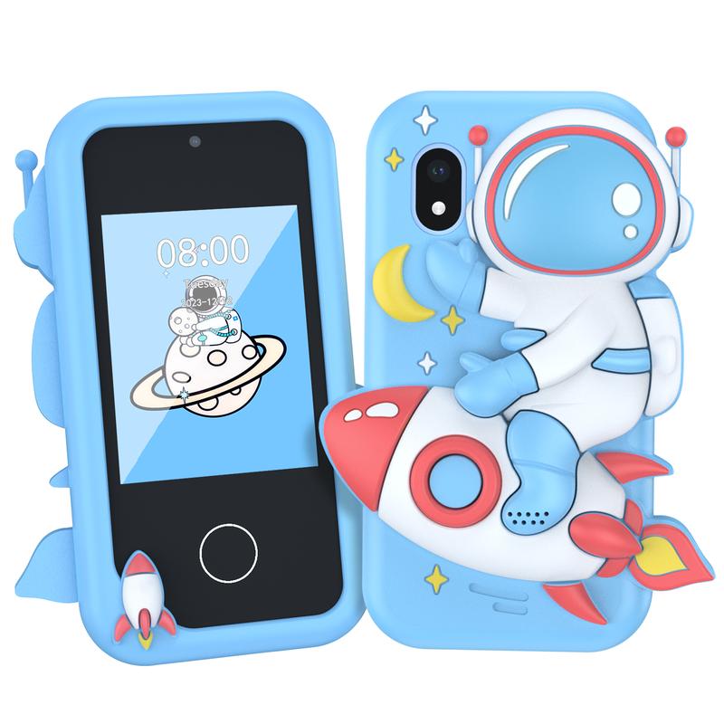 Kids Toy Smart Phone,Smart Phone Toys for Girls with Dual Camera - Phone Toys with Learning Games, Travel Toys with MP3 Music Player for Birthday Gifts for Boys Girl Boy Girl Birthday Gifts touch screen toy game phone，32G TF Card smartphone toy children s