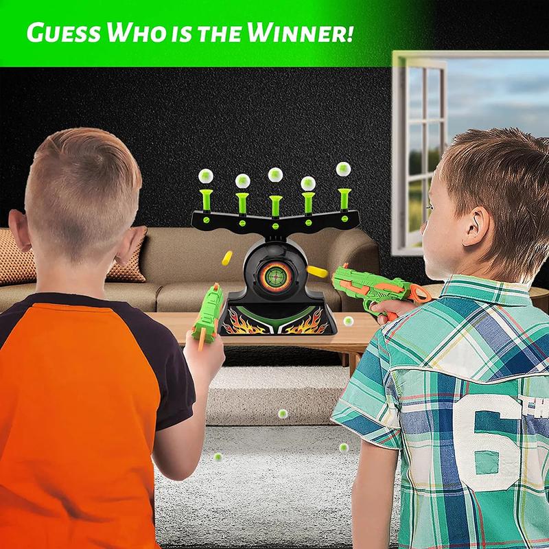 Nerf Guns Shooting Games Toy,Shooting Target,Glow in The Dark,Floating Ball Target Practice Toys for Kids Boys Hover Shot 1 Blaster Toy Gun 10 Soft Foam Balls 3 Darts Gift